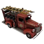 Dekoratif Metal Fire Dept İtfaiye Teşkilat Arabası