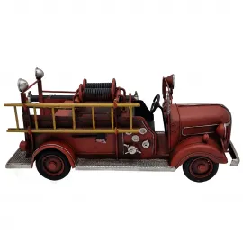 Dekoratif Metal Vintage İtfaiye Arabası