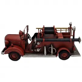 Dekoratif Metal Vintage İtfaiye Arabası