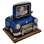 Nostaljik Mini Cooper Tasarımlı Fotoğraf Çerçeveli Kalemlik ve Masaüstü Organizer