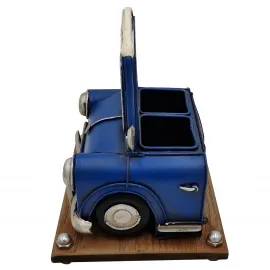 Nostaljik Mini Cooper Tasarımlı Fotoğraf Çerçeveli Kalemlik ve Masaüstü Organizer