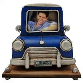 Nostaljik Mini Cooper Tasarımlı Fotoğraf Çerçeveli Kalemlik ve Masaüstü Organizer