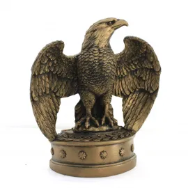 Görkemli Bronz Görünümlü Kartal Biblo: Ev ve Ofis Dekorasyonu için Estetik Figür