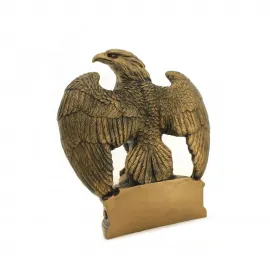 Görkemli Bronz Görünümlü Kartal Biblo: Ev ve Ofis Dekorasyonu için Estetik Figür