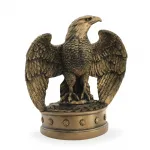 Görkemli Bronz Görünümlü Kartal Biblo: Ev ve Ofis Dekorasyonu için Estetik Figür