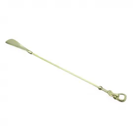 El Yapımı Lüks Pirinç Uzun Saplı Ayakkabı Çekeceği | Zarif Dekoratif Kerata 56 cm