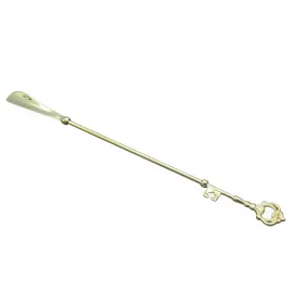 Anahtar Saplı Özel Tasarım Pirinç Kerata Çekecek - 59 cm Lüks Ayakkabı Çekeceği