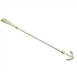 Deniz Temalı Pirinç Çapalı Uzun Ayakkabı Kerata Çekeceği | 59 Cm Ergonomik Metal Yapı