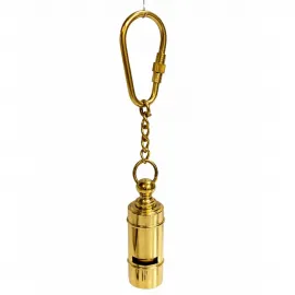 Şık Pirinç Düdük Anahtarlık Karabinalı: Dayanıklı ve Estetik Altın Rengi Anahtar Zinciri