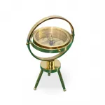 Zarif Pirinç Masa Üstü Pusula: Antik Görünümlü Dekoratif Denizci Hediyesi – Ev ve Ofis İçin