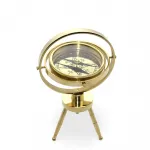 Antika Görünümlü Masa Üstü Pirinç Gimbal Pusula: Dekoratif ve Fonksiyonel Şıklık