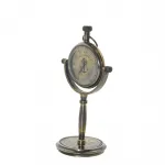 Nostaljik Greenwich London Temalı Masaüstü Pirinç Saat - Dekoratif Denizci Temalı Ev Ofis Aksesuarı