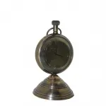 Vintage Tasarım Antik Pirinç Masa Saati | Dekoratif Ofis ve Ev Aksesuarı | Estetik Hediye