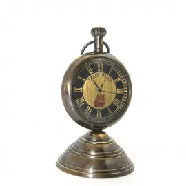Nostaljik Titanic Temalı Masa Üstü Antik Pirinç Saat – Ev ve Ofis Dekoru için Vintage Koleksiyon