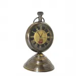 Nostaljik Titanic Temalı Masa Üstü Antik Pirinç Saat – Ev ve Ofis Dekoru için Vintage Koleksiyon