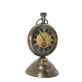 Nostaljik Titanic Temalı Masa Üstü Antik Pirinç Saat – Ev ve Ofis Dekoru için Vintage Koleksiyon