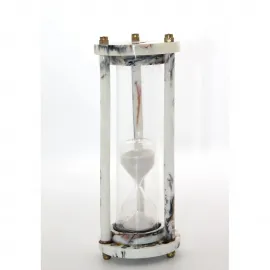 El Yapımı Mermer Desenli Estetik Kum Saati | Ev ve Ofis Dekorasyonu İçin Modern Zamanlayıcı