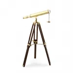 Lüks Pirinç Denizci Teleskopu: Ayaklı Nostaljik Dekoratif Kaşif Dürbünü - Ev ve Ofis Şıklığı