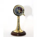 Nostaljik Pirinç Makine Telgrafı: Denizcilik Temalı Dekoratif Kaptan Köşkü Biblosu