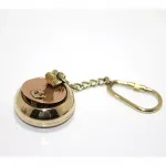 Denizci Temalı Pirinç Portatif Küllük Anahtarlık - Çapa Desenli Metal Keyholder