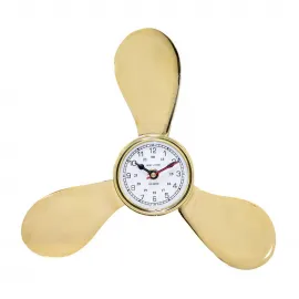 Deniz Temalı Dekoratif Pirinç Pervane Duvar Saati – Şık ve Otantik Marin Havası