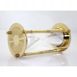 Zarif Pirinç Kum Saati | Vintage Tasarım Kumsaati | Dekoratif & Fonksiyonel Zamanlayıcı