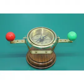 Denizci Temalı Antika Görünümlü Masa Üstü Pirinç Filika Pusulası: Ev ve Ofis Dekoru