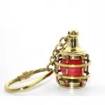 Vintage Pirinç Gaz Lambası Tasarımlı Anahtarlık | Denizci Temalı Dekoratif Hediye