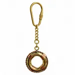 Şık Pirinç Marin Simit Tasarım Anahtarlık | Dayanıklı ve Estetik Metal Anahtarlık Hediyesi