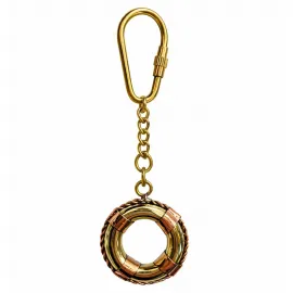 Şık Pirinç Marin Simit Tasarım Anahtarlık | Dayanıklı ve Estetik Metal Anahtarlık Hediyesi