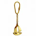 Pirinç Yelkenli Anahtarlık – Marin Temalı Şık ve Dayanıklı Denizci Hediye Seçeneği