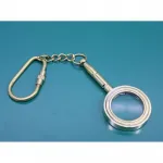 Şık ve Fonksiyonel Pirinç Büyüteç Anahtarlık Karabinli | Cep Tipi Taşınabilir Okuma Büyüteci