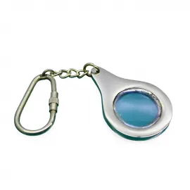 Nostaljik Pirinç Büyüteç Anahtarlık – 12 Cm Antik Görünümlü Detay Okuyucu