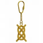 Nautica Temalı Lüks Pirinç Gemi Düğümü Anahtarlık | Şık ve Dayanıklı Anahtar Kancalı Tasarım