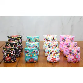 El Boyaması Renkli Ahşap Baykuş Biblo Dekoratif Ev Ofis Objesi Modern Figür