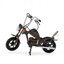 El Yapımı Vintage Metal Chopper Motor Biblo: Ev ve Ofis Dekorasyonu İçin Özel Tasarım Figür