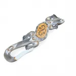 El Yapımı Ahşap Duvara Asmalı Kertenkele Figürü - Otantik Desenli Ev ve Ofis Dekorasyonu