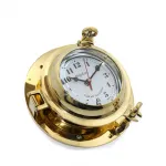 Denizci Temalı Lumbuz Tasarımlı Antik Görünümlü Pirinç Duvar Saati – Zamana Estetik Bir Dokunuş