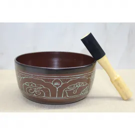 Pirinç El Yapımı Dekoratif Meditasyon Çanı ve Tokmağı - Ses Terapisi Yoga Farkındalık Aracı