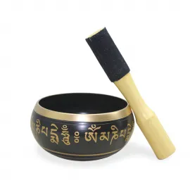 Otantik Pirinç Meditasyon Çanı ve Tokmağı - Derin Huzur İçin Tibet Ses Kasesi