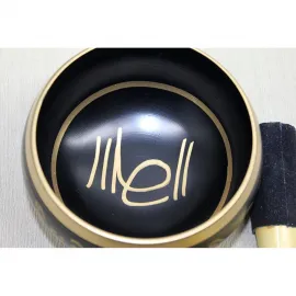 Otantik Pirinç Meditasyon Çanı ve Tokmağı - Derin Huzur İçin Tibet Ses Kasesi