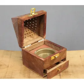 El Yapımı Ahşap Kule Tütsülük - Dekoratif ve Otantik Oda Kokusu Deneyimi