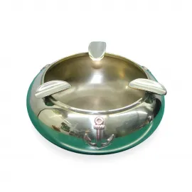 Denizci Temalı Özel Tasarım Parlak Pirinç Küllük | 12 Cm Masaüstü Dekoratif Küllük