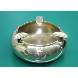 Denizci Temalı Özel Tasarım Parlak Pirinç Küllük | 12 Cm Masaüstü Dekoratif Küllük