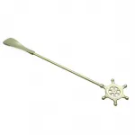 Lüks Dekoratif Dümen Temalı Uzun Saplı Pirinç Ayakkabı Çekeceği – Konfor ve Şıklık Bir Arada