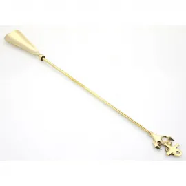 Premium Tamamı Pirinç Çapalı Tasarım Lüks Uzun Ayakkabı Çekeceği Kerata 53 cm