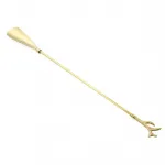 Lüks Pirinç Uzun Kerata Ayakkabı Çekeceği 53 cm | Ergonomik ve Şık Antler Detaylı