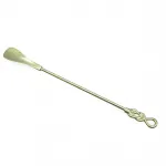 Şık ve Uzun Pirinç Ayakkabı Çekeceği: Ergonomik Metal Kerata - 50 cm Konfor