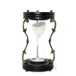 Antik Pirinç Görünümlü Dekoratif Kum Saati | Estetik Ev ve Ofis Aksesuarı | Zamanın Zarafeti