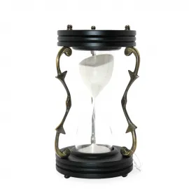 Antik Pirinç Görünümlü Dekoratif Kum Saati | Estetik Ev ve Ofis Aksesuarı | Zamanın Zarafeti